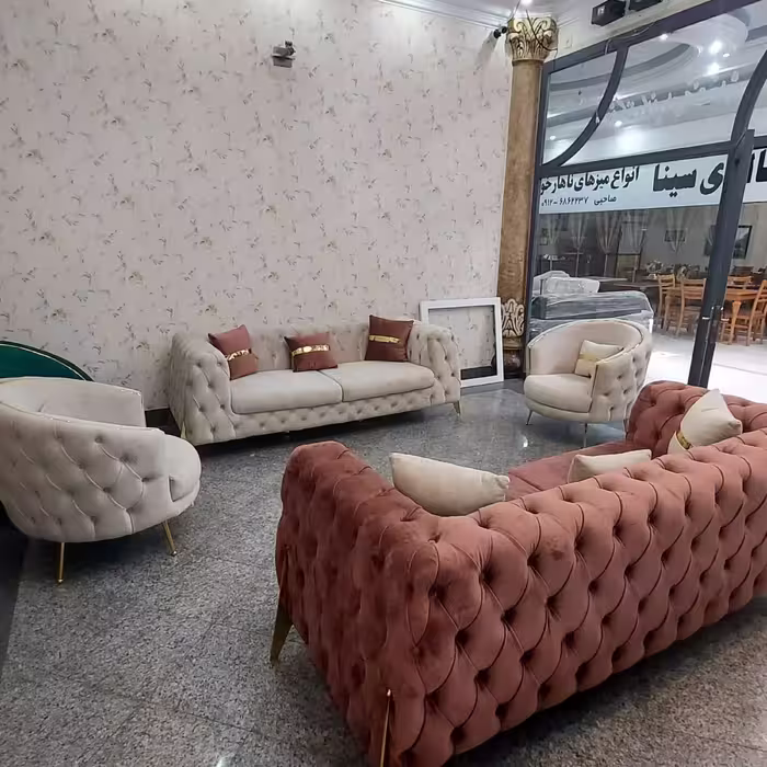 مبلمان چستر کنزو تمام لمسه دست ارسال باباربری پسکرایه