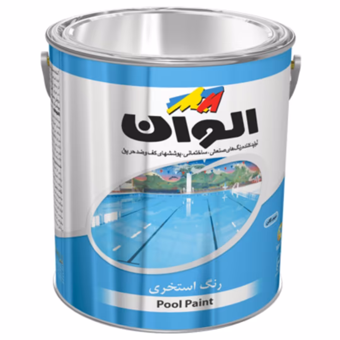 رنگ استخری پایه حلالی فام های آبی وسفید یک کیلویی 