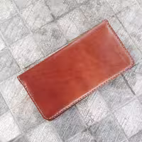 کیف پول چرم طبیعی گاوی کاملا دست دوز ماهسان