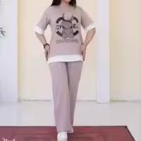 تونیک و شلوار ویسکوز پنبه اعلا COCOCHANEL