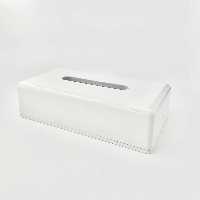 جعبه دستمال پلاستیکی رنگ سفید