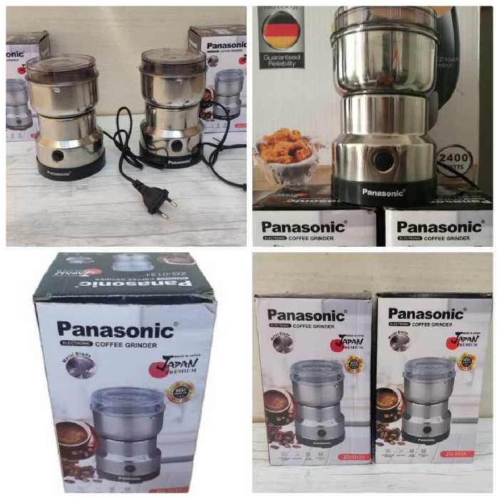 آسیاب برقی 8تیغه مارک پاناسونیک 350 وات  کاسه استیل ضد زنگ JAPAN تیغه فلزی برای آسیاب قهوه و برنج و خشکبار             