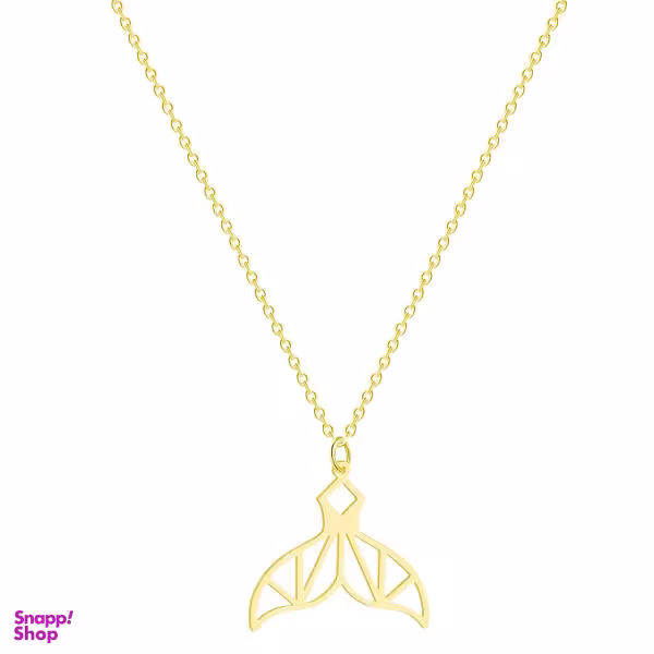 گردنبند نقره زنانه طرح بال وال کد 01