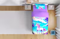 روتختی یک نفره آلوئه ورا لومانا 4تکه طرح Unicorn 2