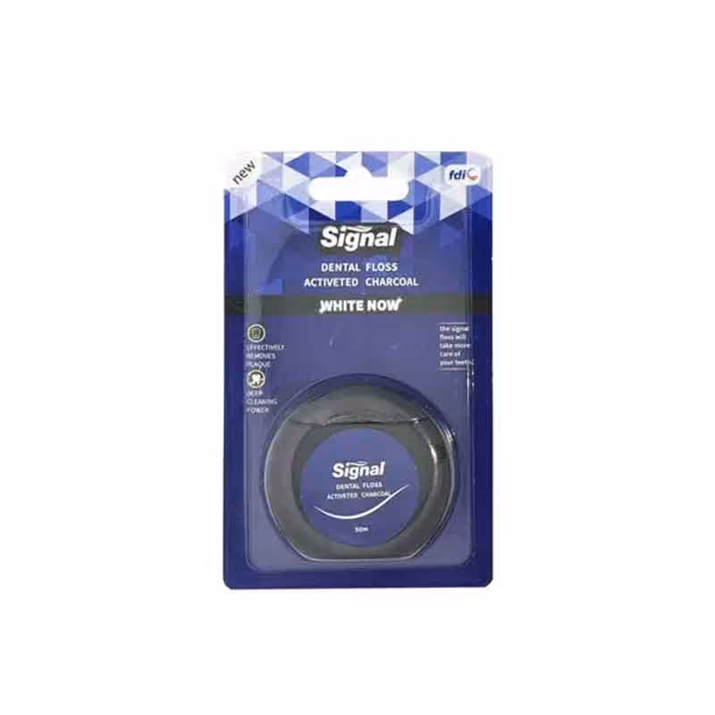 نخ دندان سفید کننده سیگنال حاوی زغال فعال 50 متری