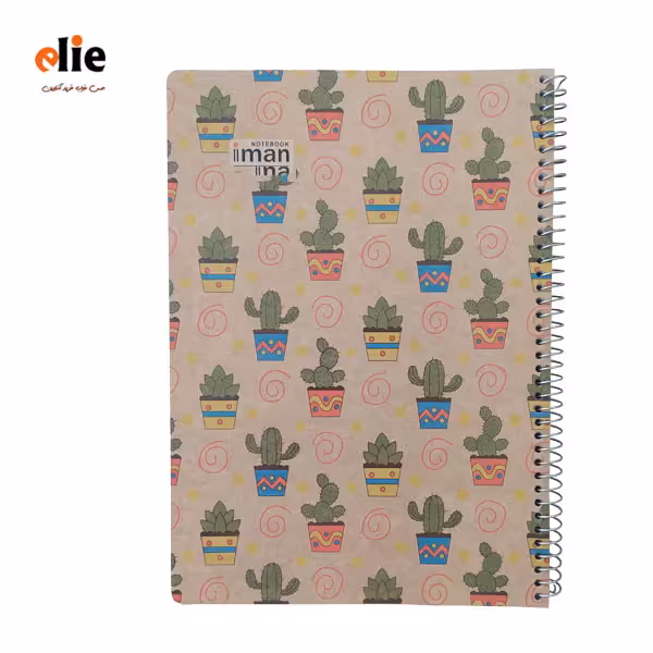 دفتر 100 برگ سیمی ایمان طرح کاکتوس