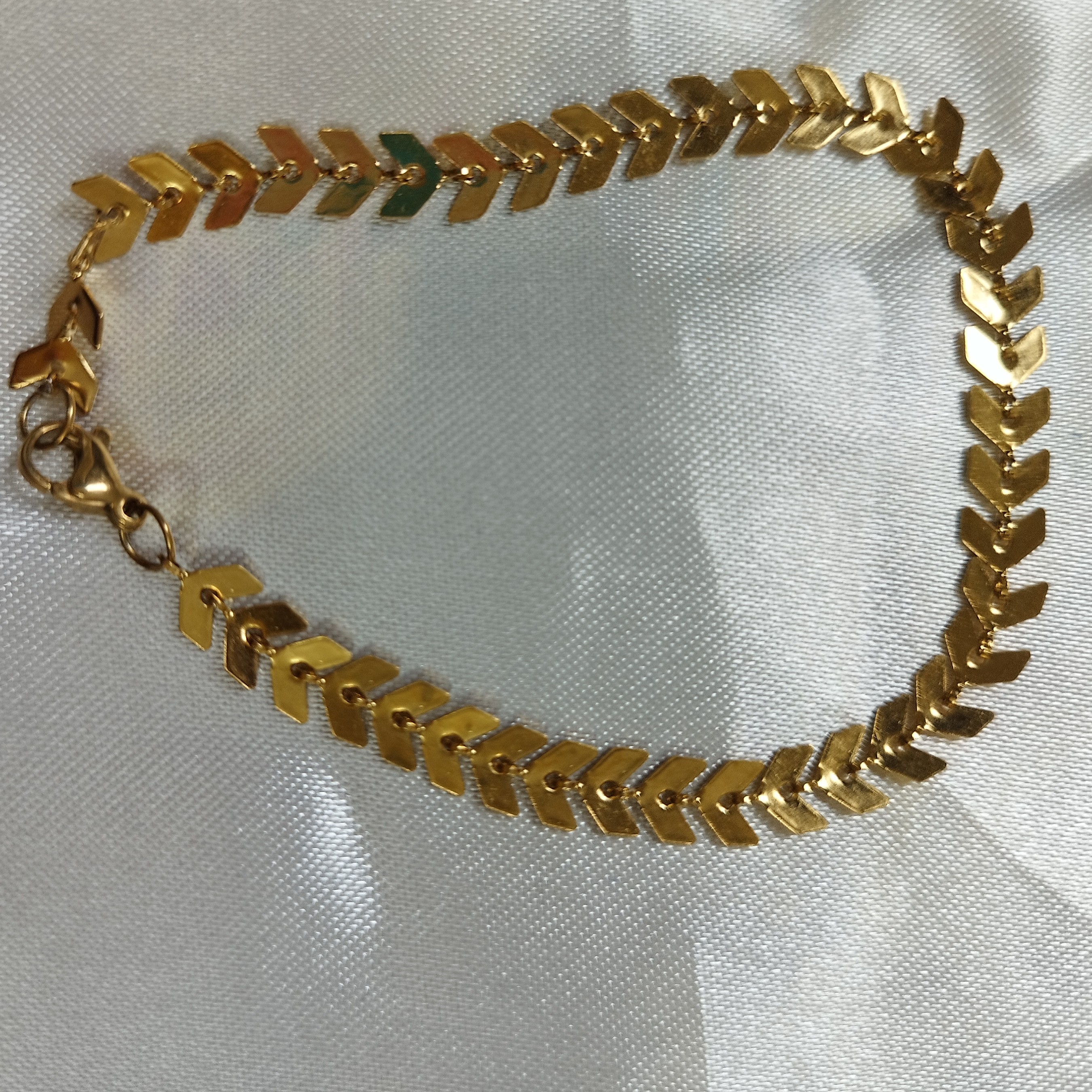 دستبند تیغی  رنگ ثابت قفل و حلقه اتصال رنگ ثابت