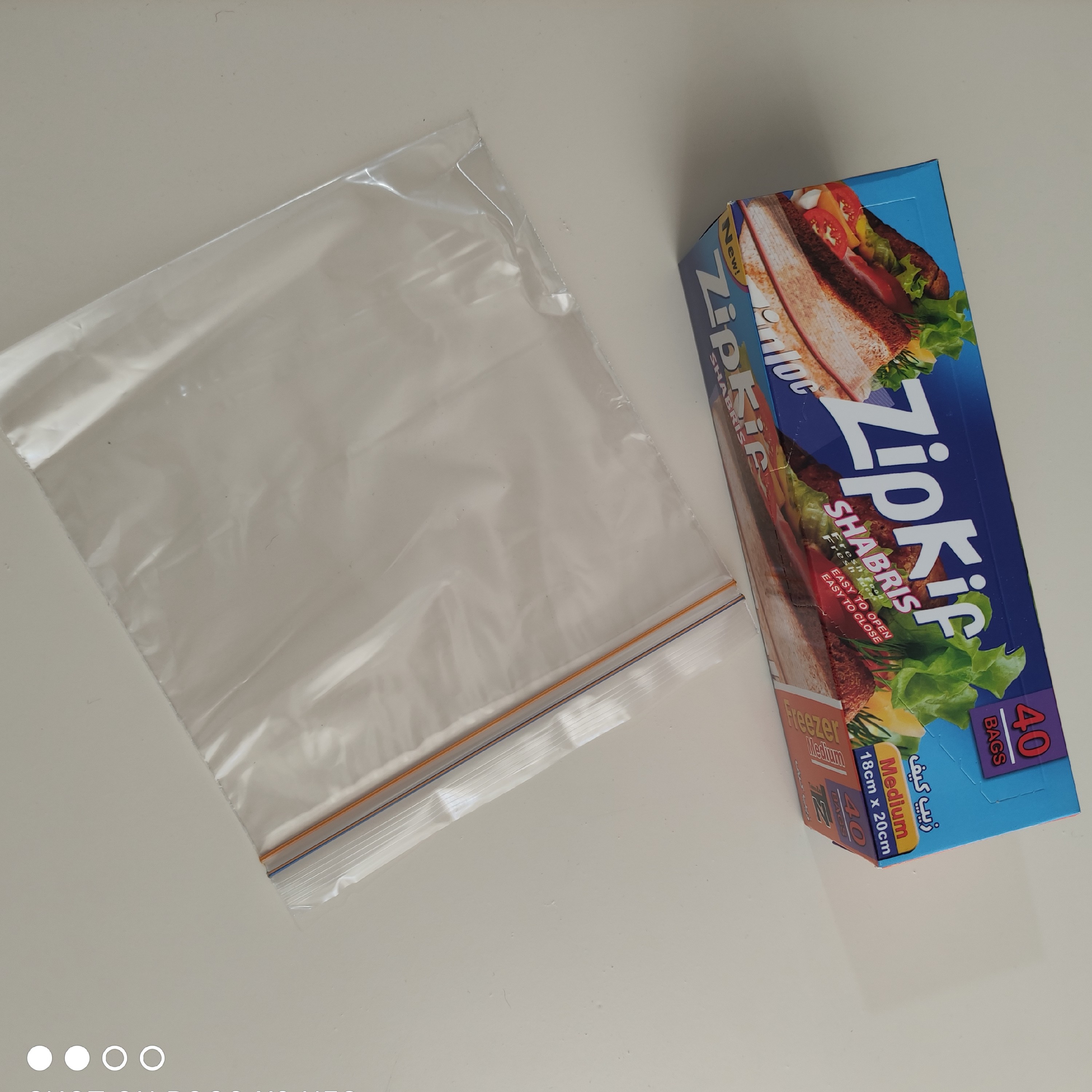 کیسه فریزر  زیپ کیف 40 عددی  18 در 20 سانت