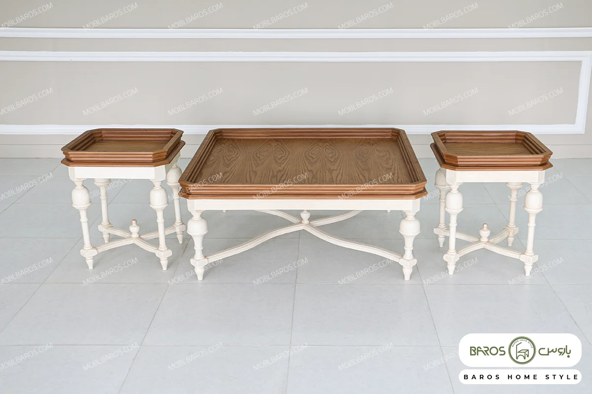 میز جلومبلی و عسلی مربعی آنجل کد 8