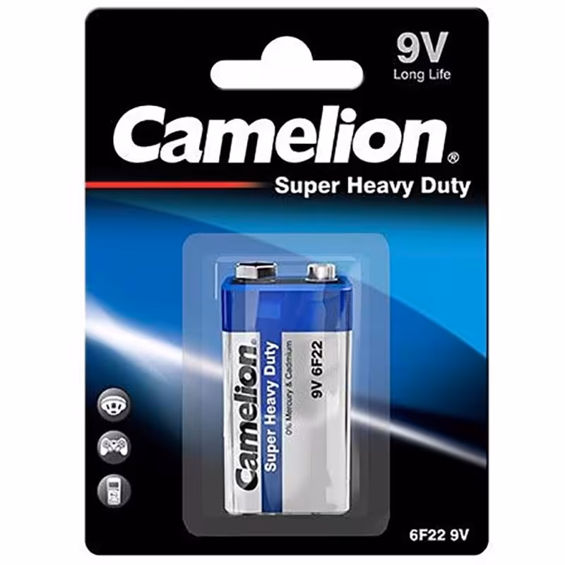 باتری کتابی 9 ولت کملیون Camelion Super Heavy Duty