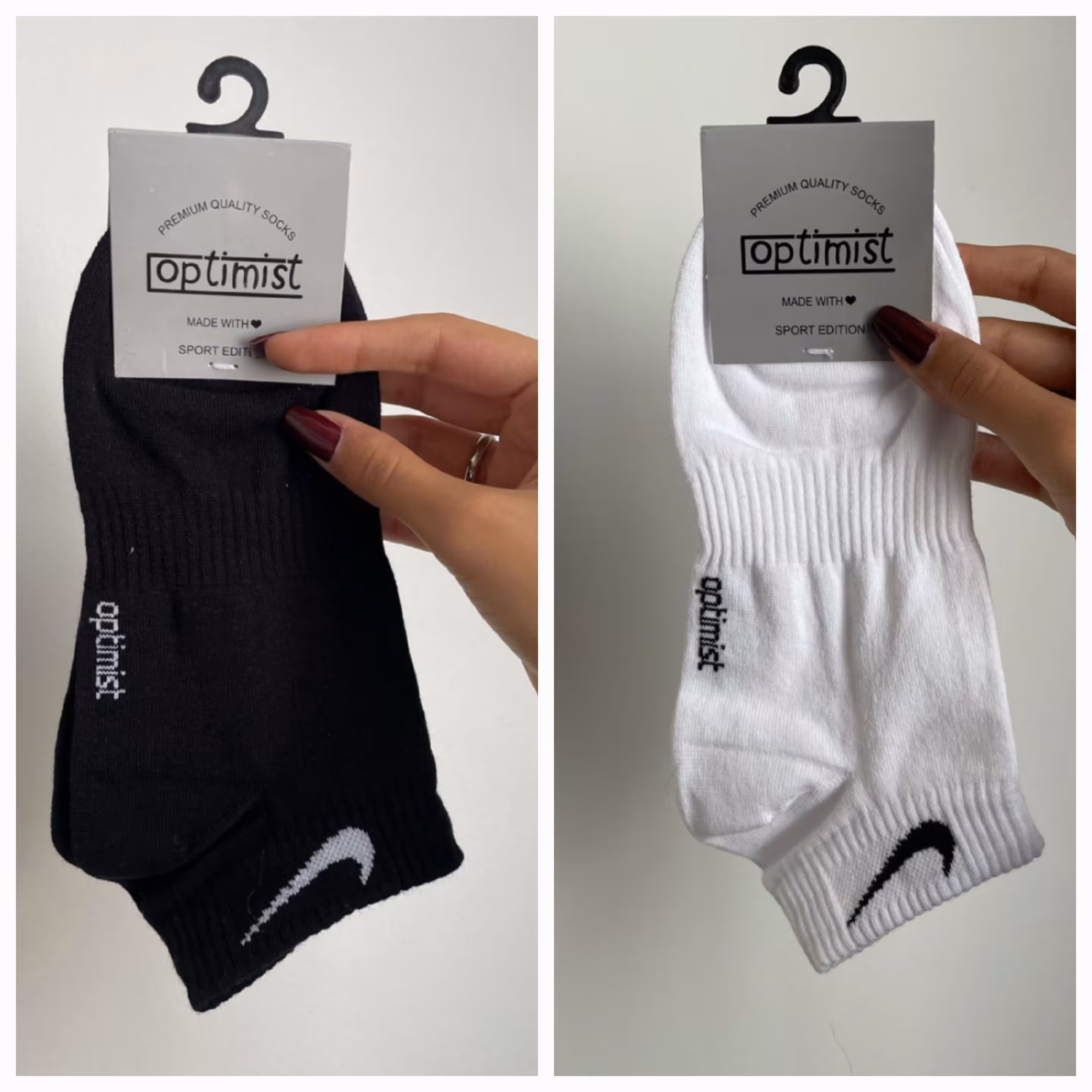 جوراب مچی طرح نایک فری سایز نخ پنبه