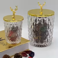 ست قندان و شکلات خوری کریستالی جفتی کد 5-4-2003