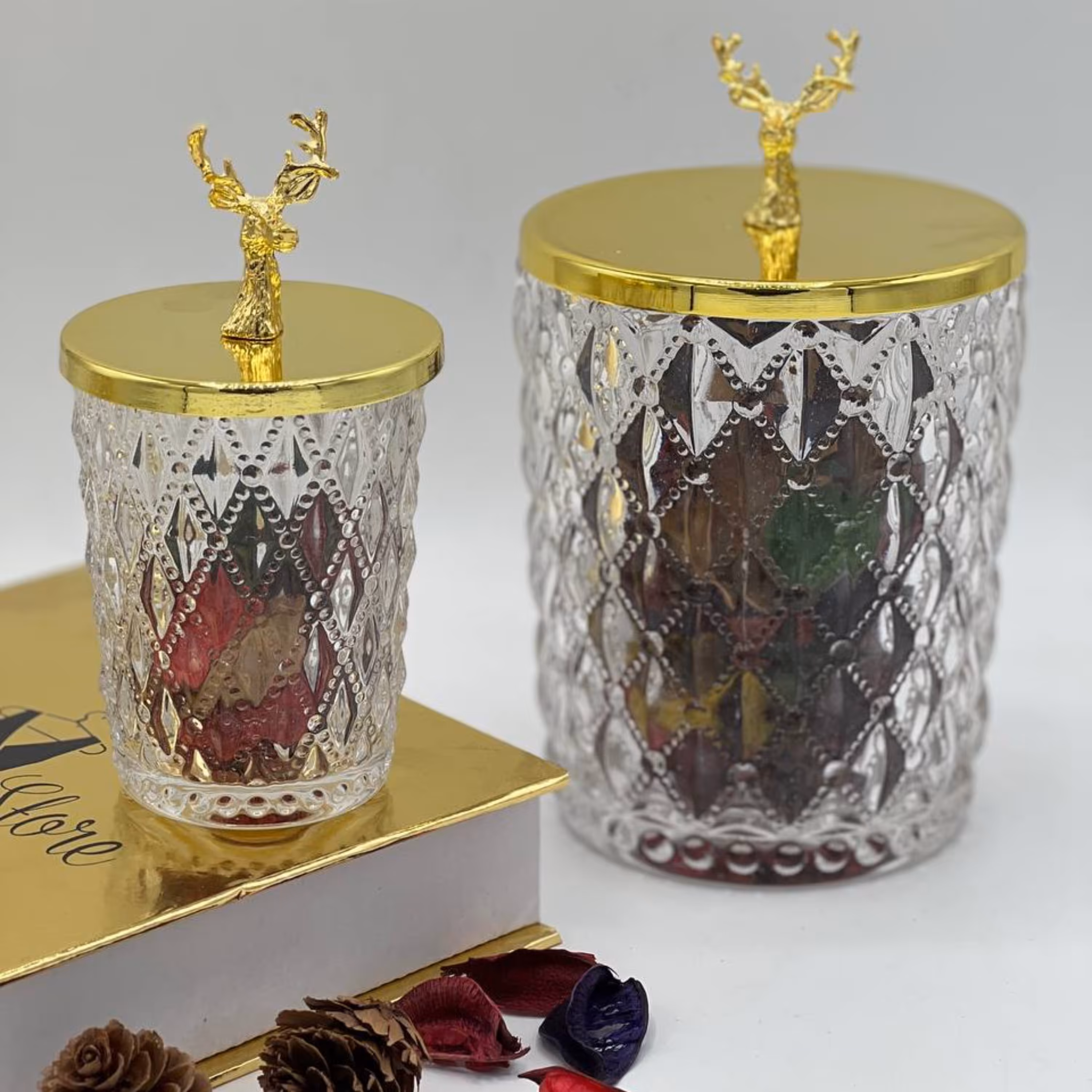 ست قندان و شکلات خوری کریستالی جفتی کد 5-4-2003