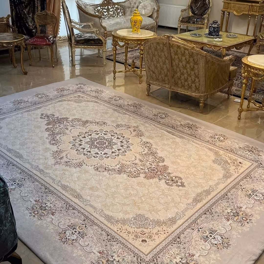 روفرشی کشدار مخمل شانل9متری کرمی (پس کرایه)