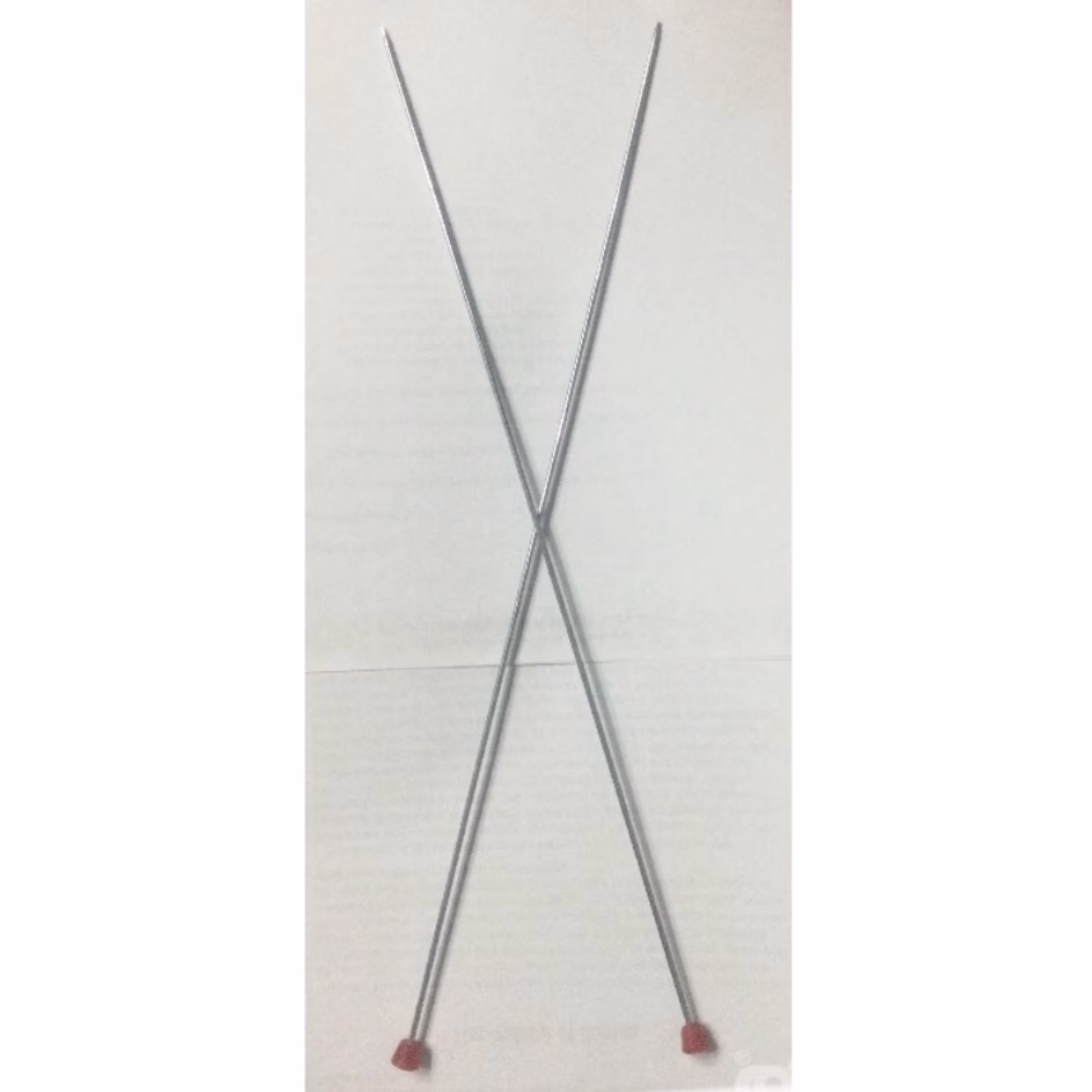 یک جفت میل بافتنی شماره 2 فلزی (طول هر میل 33 سانت)