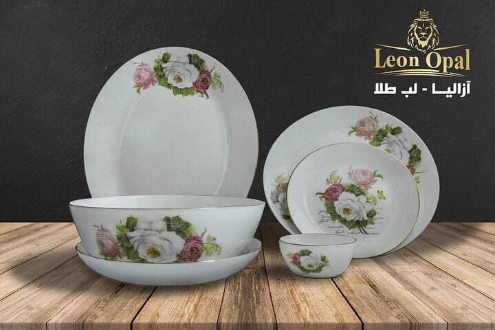 سرویس 26 پارچه آرکوپال طرح آزالیا لب طلا