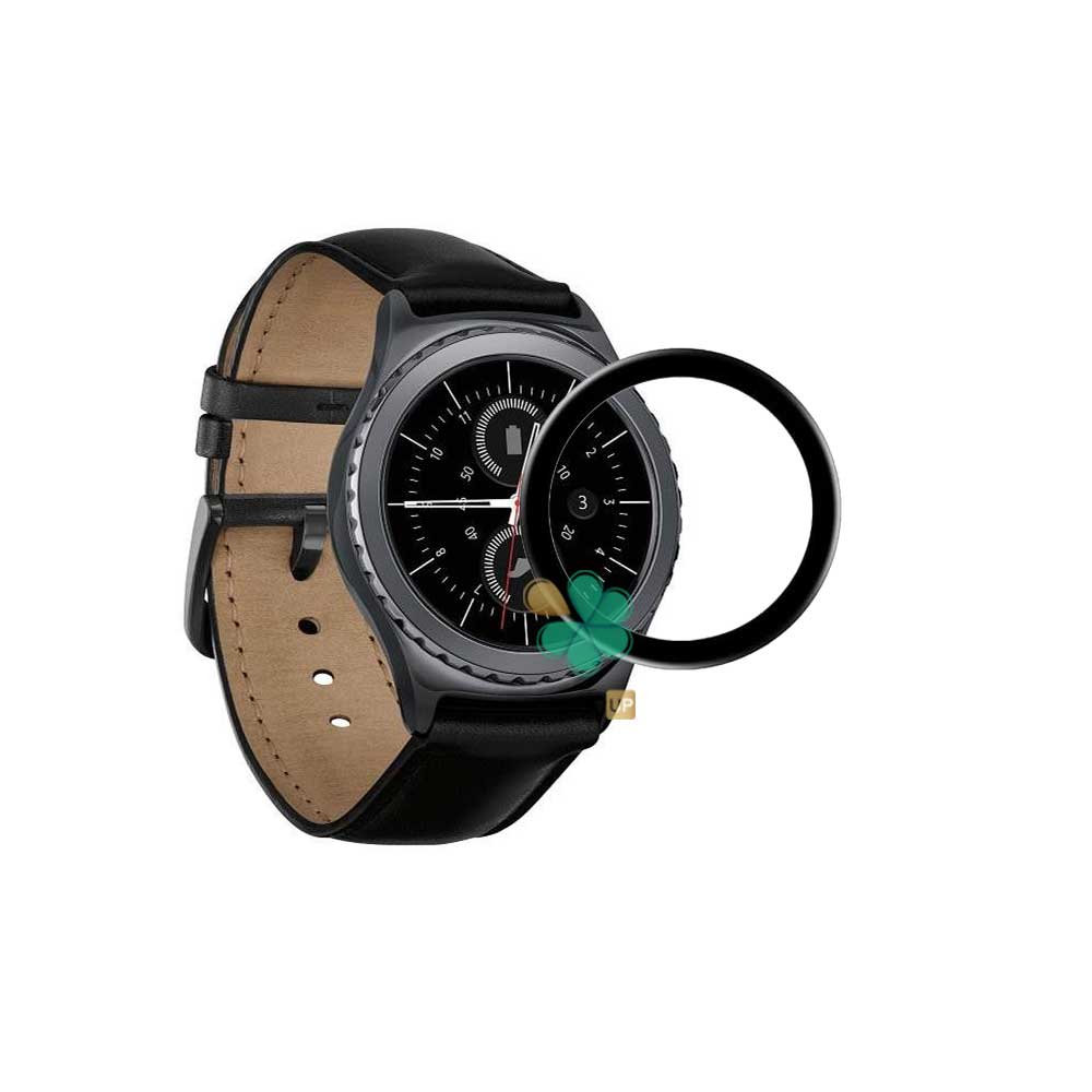 محافظ صفحه ساعت سرامیکی دور مشکی مناسب سامسونگ Gear S2