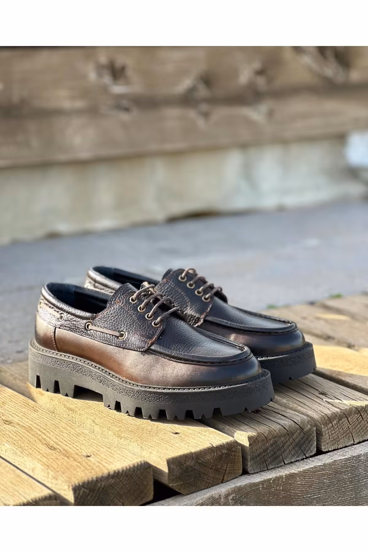 کفش های کژوال چند رنگ مردانه 3245 قهوه ای معمولی چرم ByItallanoshoes