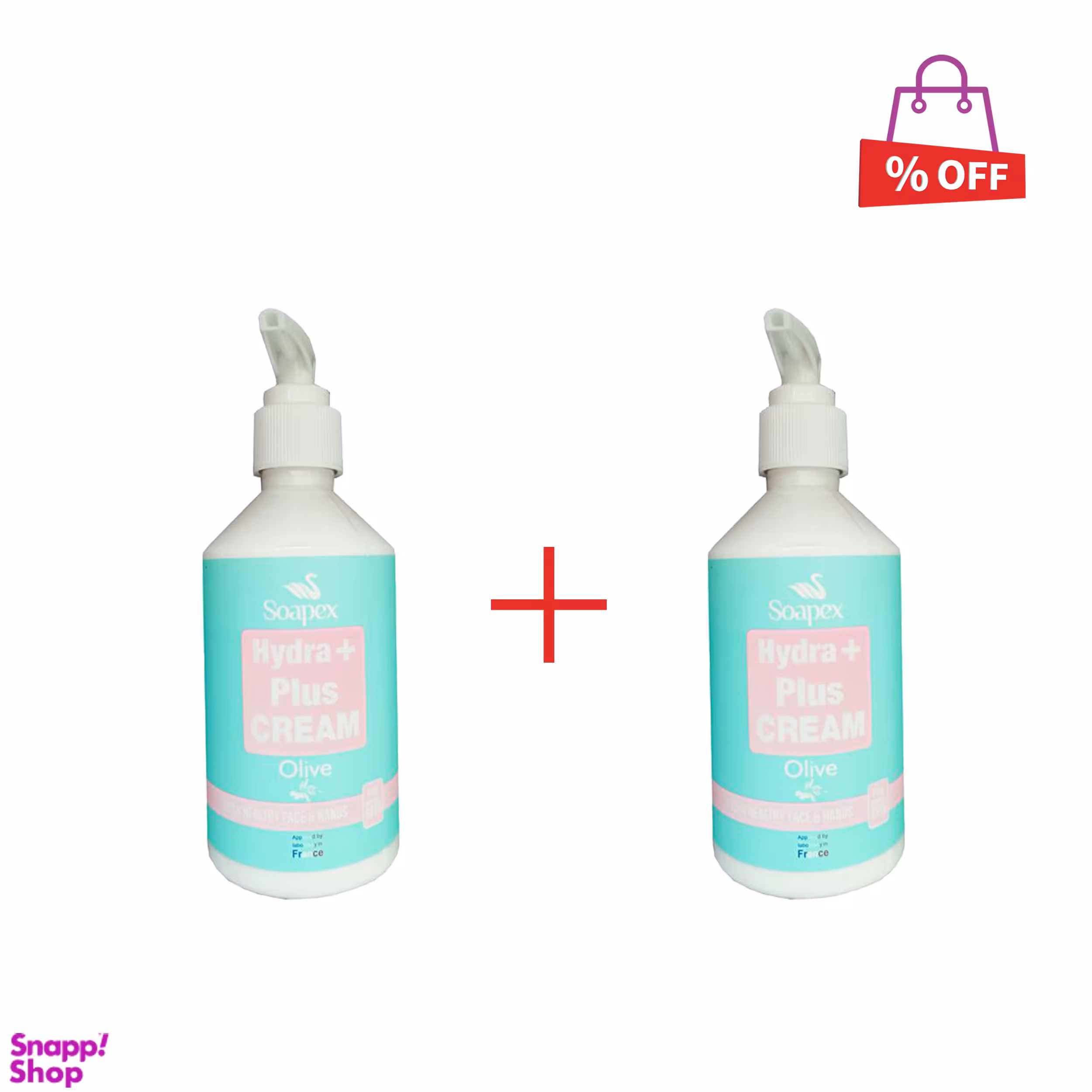 کرم آبرسان و مرطوب کننده سوپکس (Soapex) مدل Olive حجم 250 میلی‌لیتر مجموعه 2 عددی