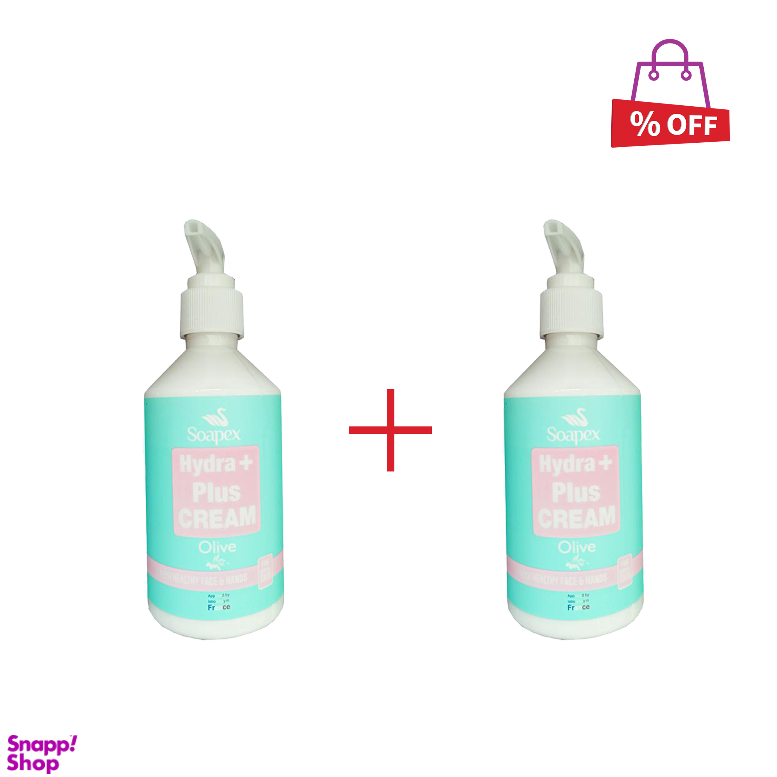 کرم آبرسان و مرطوب کننده سوپکس (Soapex) مدل Olive حجم 250 میلی‌لیتر مجموعه 2 عددی