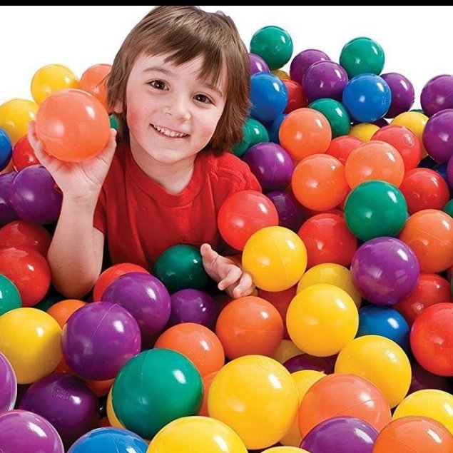 توپ 48 عددی پلاستیکی کوچک رنگی توپ استخری