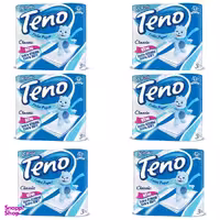 دستمال توالت 8 رول تنو کد 02 مجموعه 6 عددی