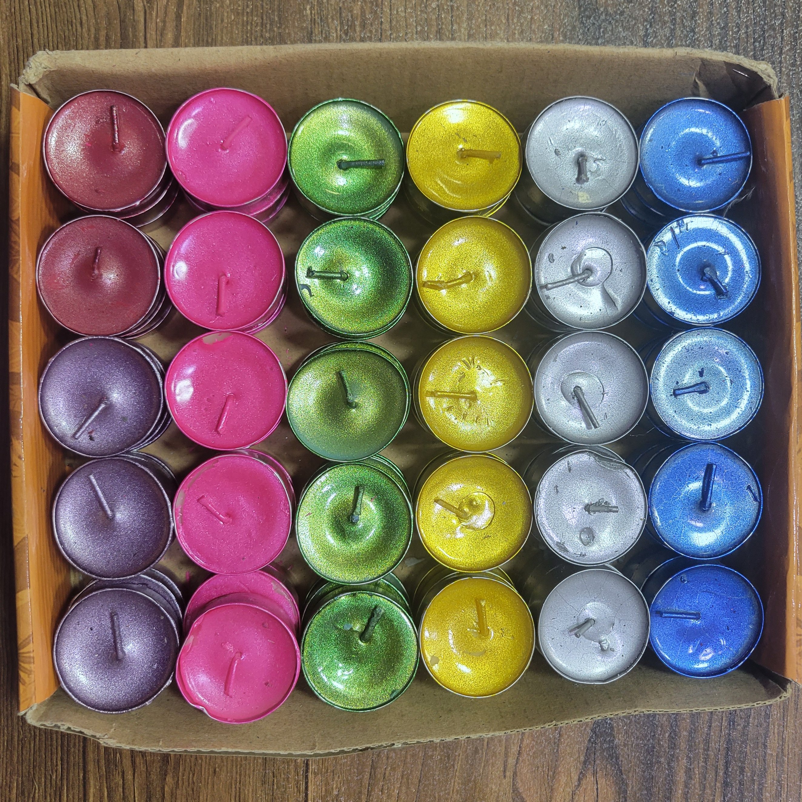 شمع وارمر متالیک رنگ دلخواه