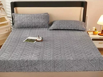 رو تختی تمام کش مخمل 3 تکه خارجی