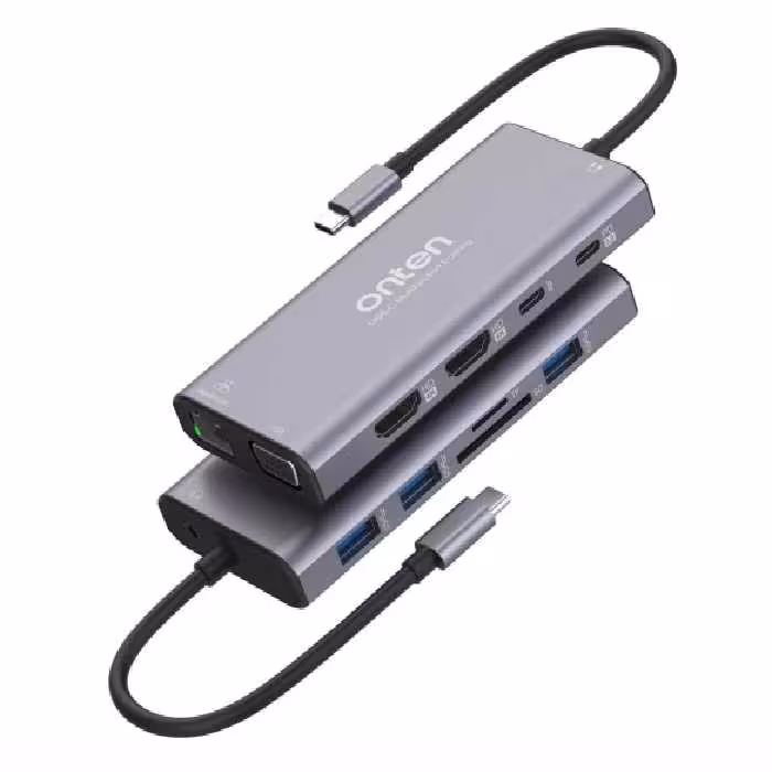هاب 12 پورت Type-C اونتن مدل Onten 12 in 1 Type-C OTN-UC601