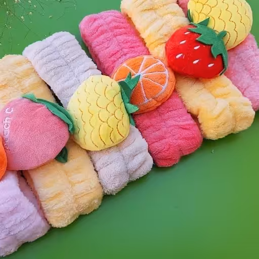 هد بند حوله ای پشمالو هلو