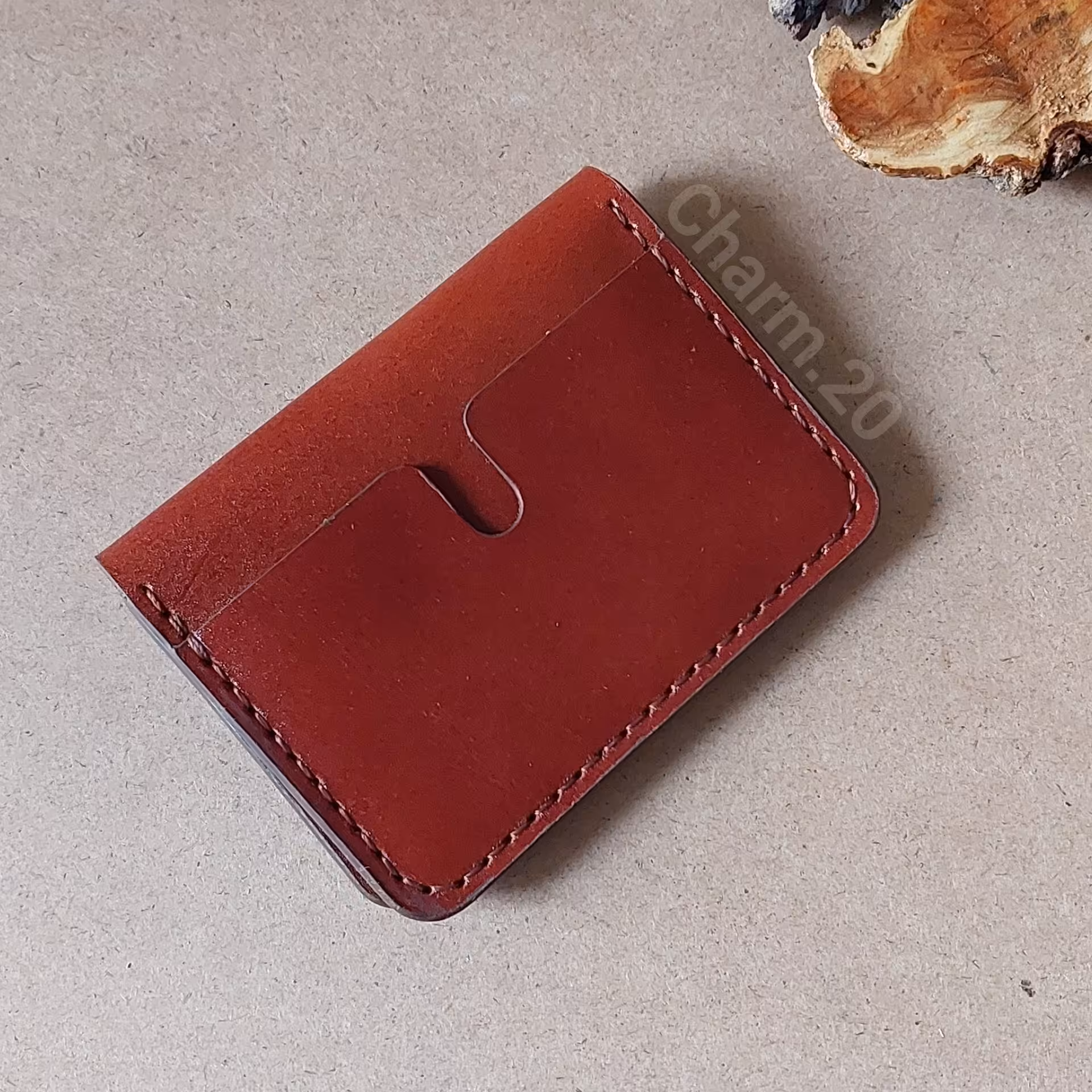 جاکارتی ، کارت بانکی و کارت شناسایی چرم طبیعی دستدوز