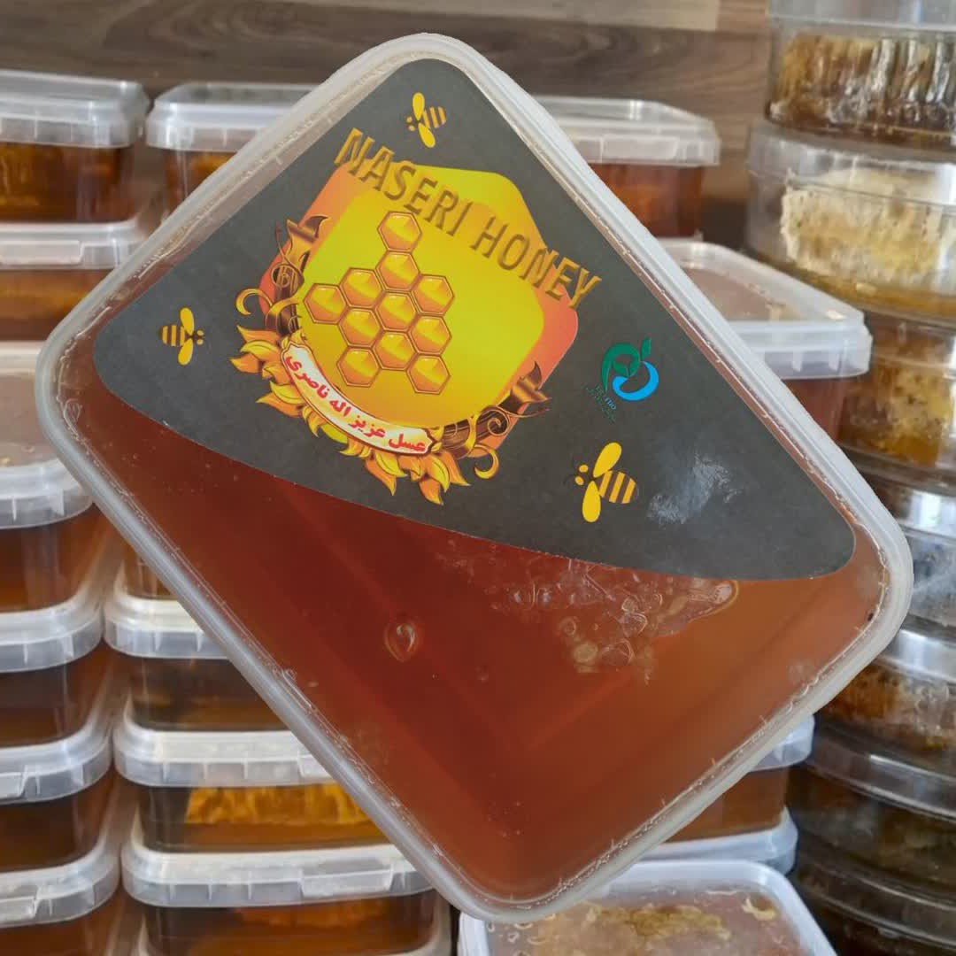 عسل موم دار(باموم)