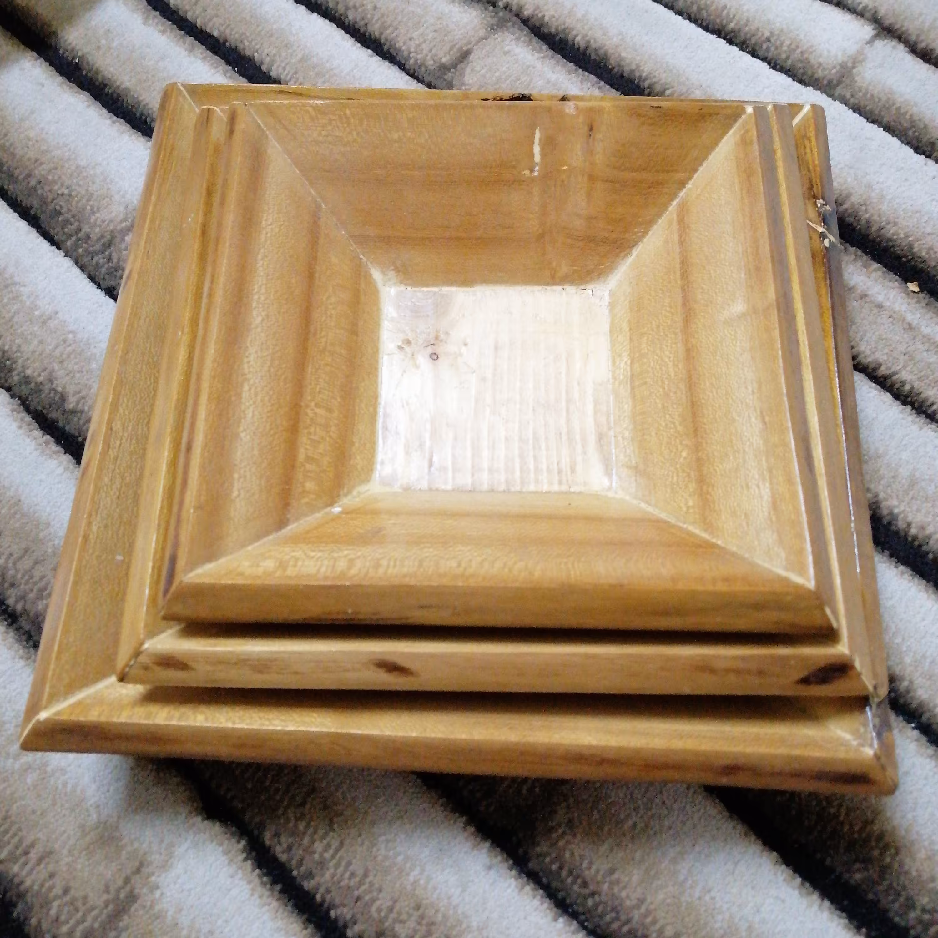 ظرف چوبی سه تیکه