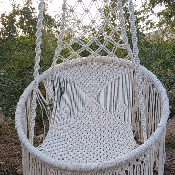 تاب ریلکسی مکرومه بافی شیری