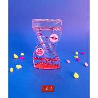 ریلکسر (ساعت شنی روغنی) مارپیچ هدیه و کادویی خاص - رنگ قرمز.