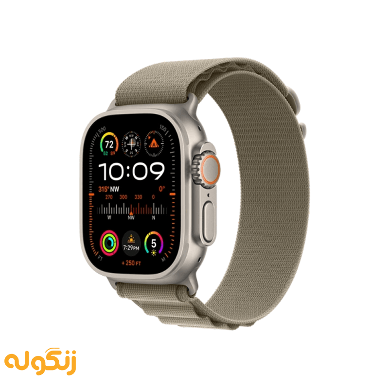ساعت هوشمند اپل واچ مدل اولترا 2 تیتانیومی با بند آلپاین لوپ - زنگوله