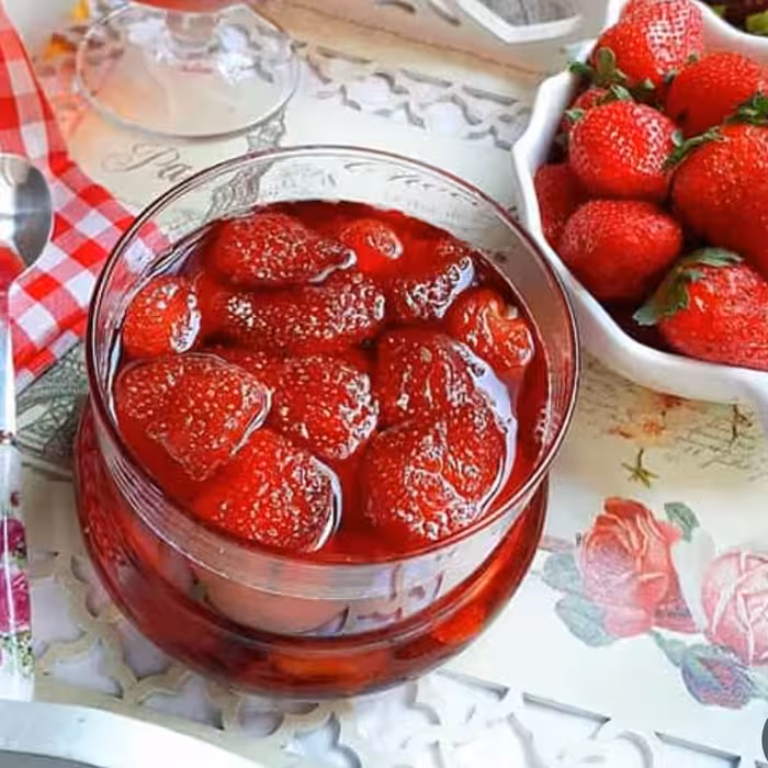 مربای توت طبیعی خانگی بدون مواد نگهدارنده سالم وبهداشتی