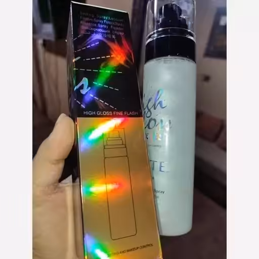 اسپری فیکس شاین آرایش فیکساتور پیگمنت بالا با کیفیت مدل کهکشانی هلوگرامی