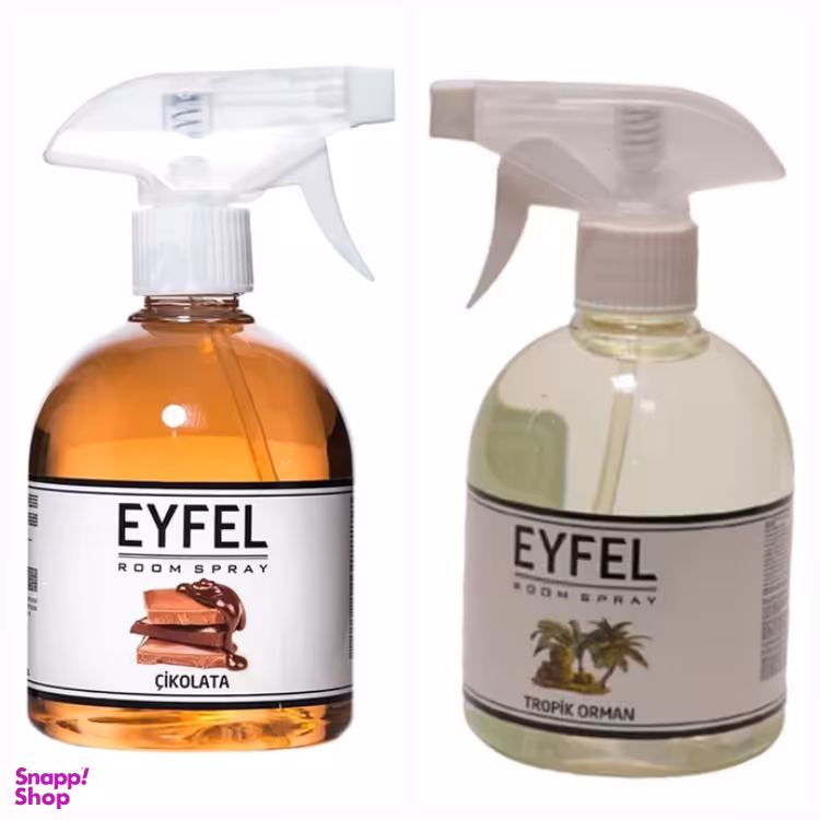 اسپری خوشبو کننده هوا ایفل مدل شکلات و جنگل حجم 500 میلی لیتر مجموعه 2 عددی