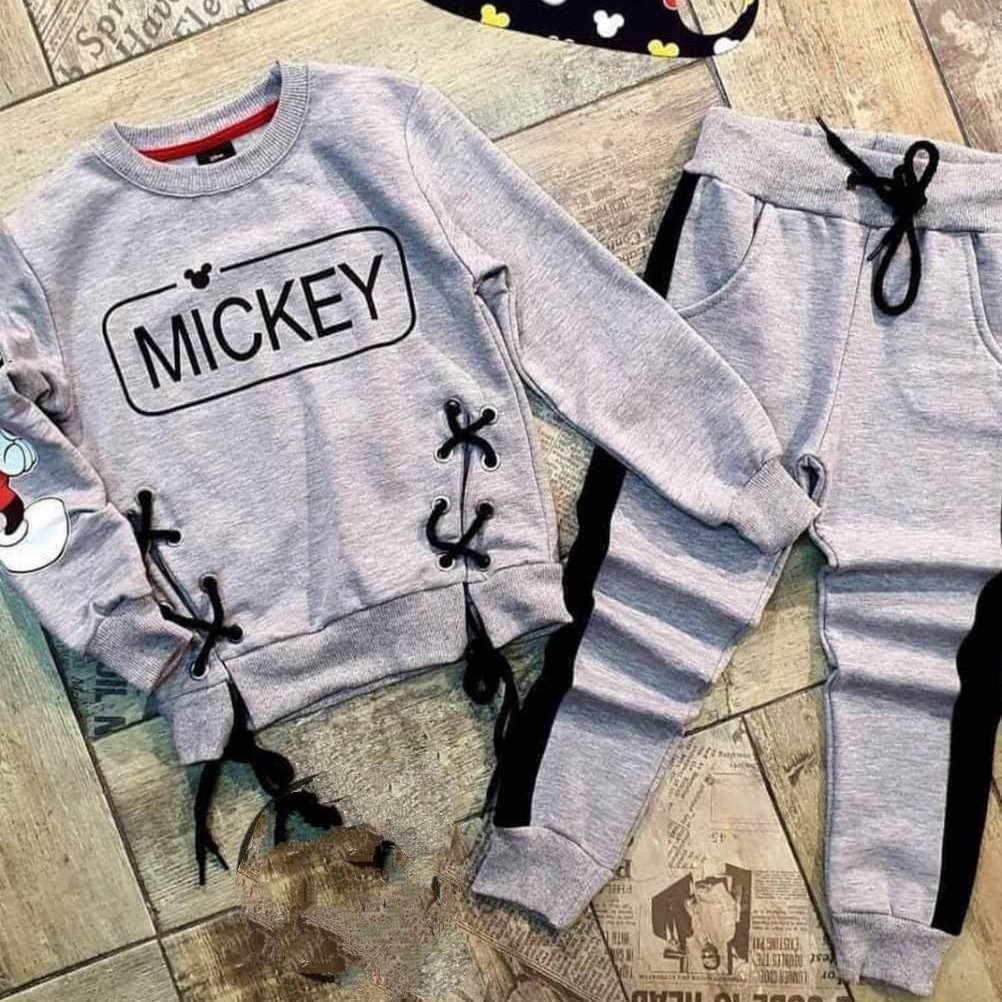 ست بلوز شلوار بچگانه میکیموس اسپرت مناسب ست خواهر برادری