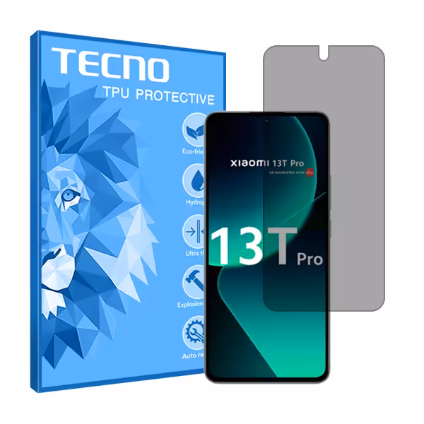 گلس شیائومی 13T Pro 5G مدل هیدروژلی پرایوسی برند تکنو کد S