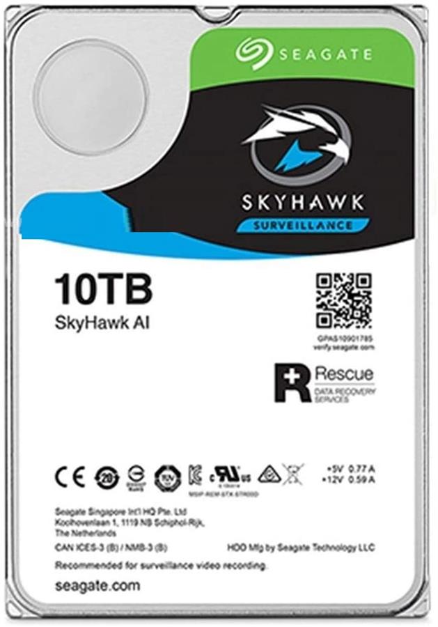 هارد سیگیت مدل ST10000VE0008 Skyhawk AI Surveillance با ظرفیت 10 ترابایت