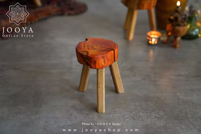 استند چوبی کوچک نارنجی