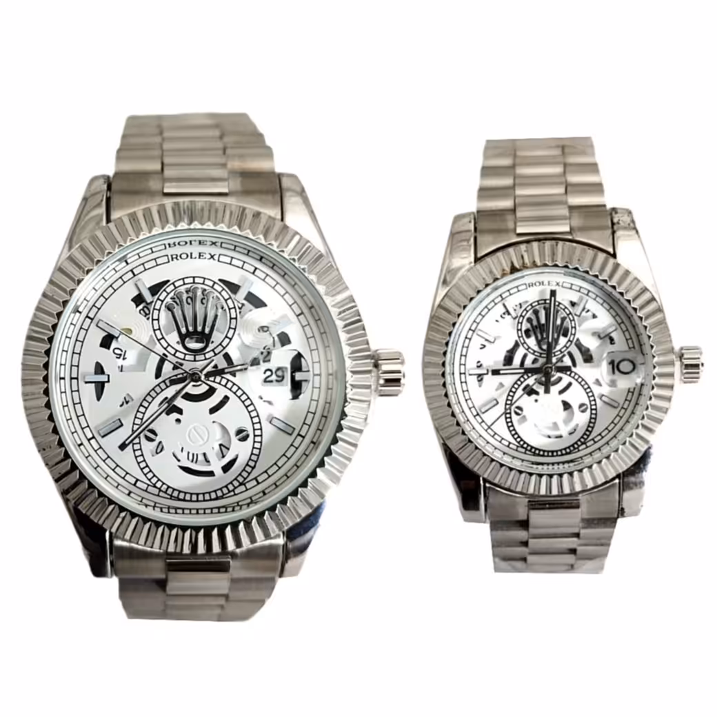 ست ساعت مچی عقربه ای رولکس مدل موتور باز