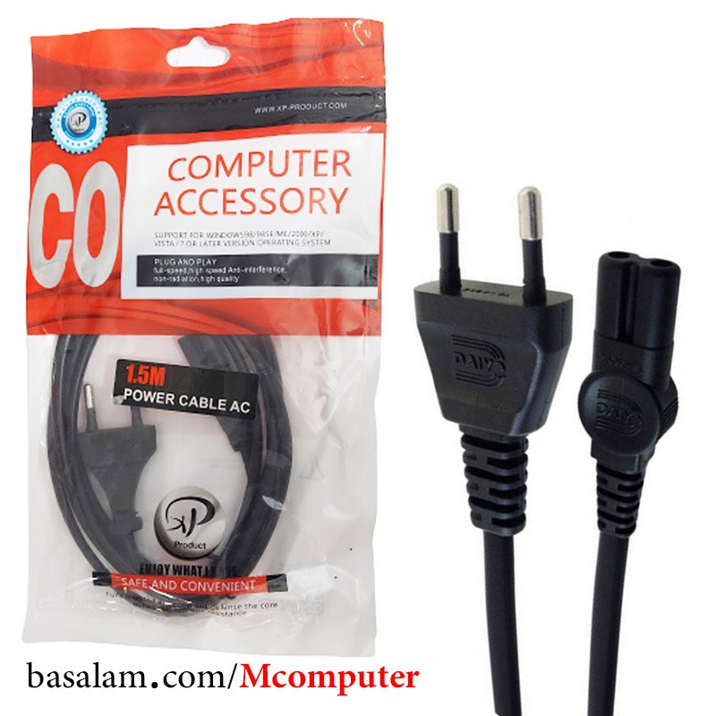 کابل برق دو چاک ایکس پی XP 2Pin (کابل رادیو ضبطی)