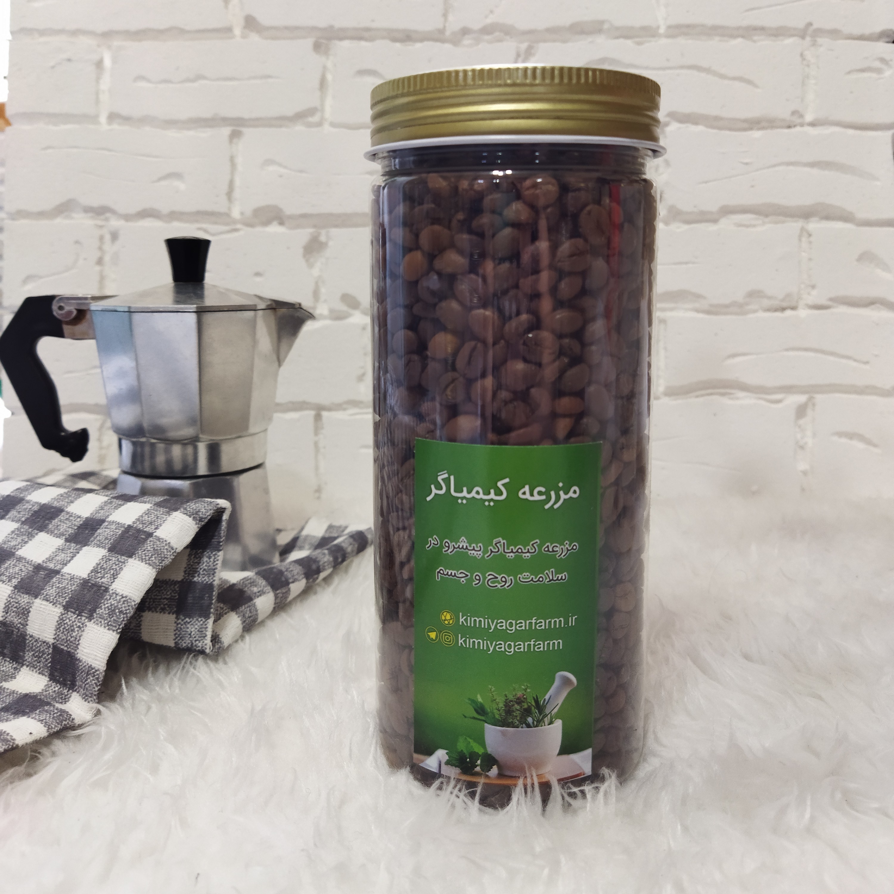 قهوه میکس 30در70 درجه یک ظرف پلاستیکی 500گرمی