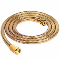 شلنگ دوش ریزبافت طلایی تکنوست