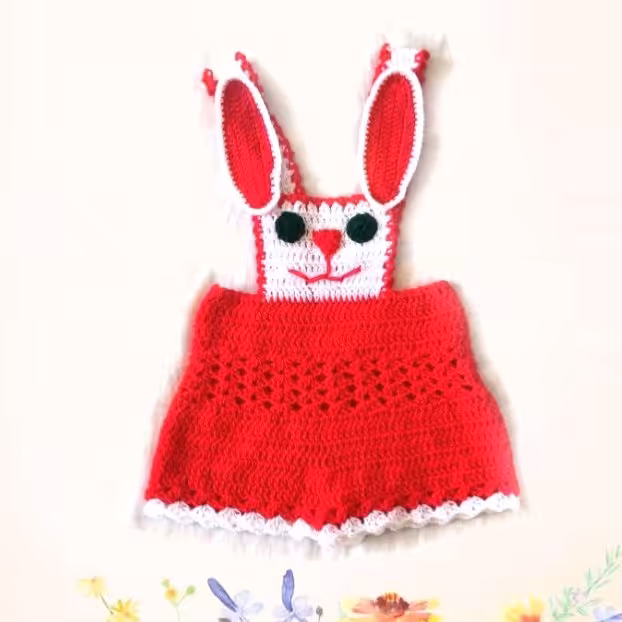 شورت پیشبند طرح خرگوش مناسب برای 1 تا 2 سال