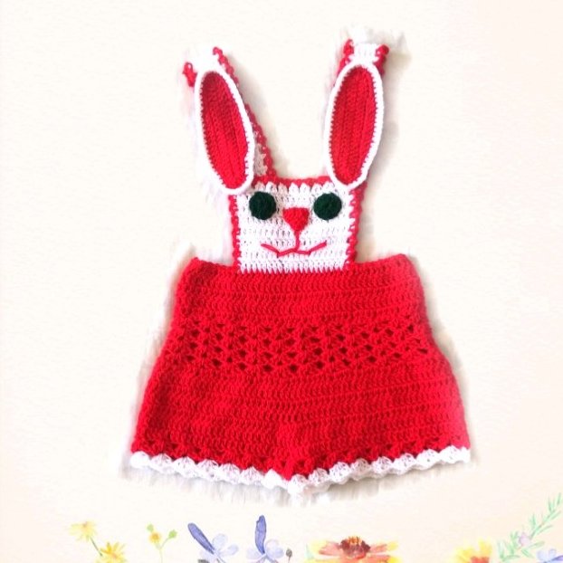 شورت پیشبند طرح خرگوش مناسب برای 1 تا 2 سال