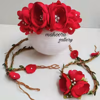 ست ریسه مو و دستبند مدل بهار